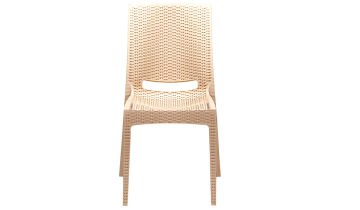 Rattan 4 Kişilik Bahçe Masa Seti - Cappucino