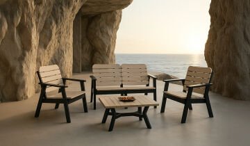 Sera 2+1+1 S Bahçe Balkon Oturma Grubu (Mindersiz)