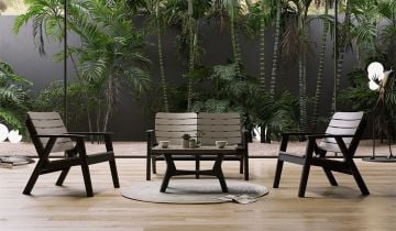 Sera 2+1+1 S Bahçe Balkon Oturma Grubu (Mindersiz)