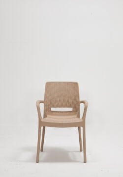 Rattan Lüx Dikdörtgen Cappucino Masa Takımı Bahçe&Balkon