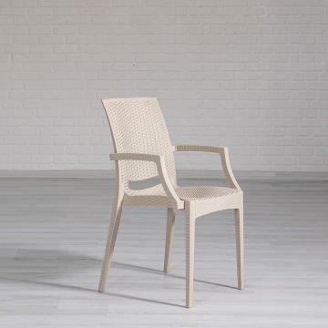 Rattan Lüx Dikdörtgen Cappucino Masa Takımı Bahçe&Balkon