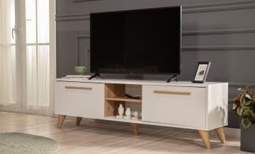 White TV Ünitesi - Beyaz