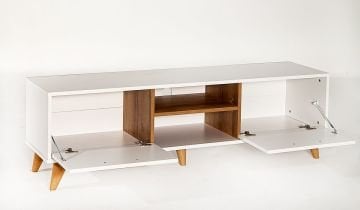 White TV Ünitesi - Beyaz