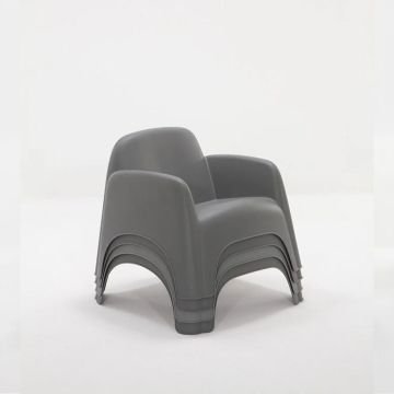 Şile Pratik Bahçe, Balkon Oturma Grubu ( 1+1+S ) Bahçe Mobilyası / Gri