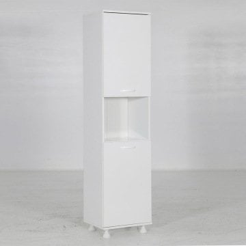 Mina Çok Amaçlı Banyo Dolabı - Beyaz