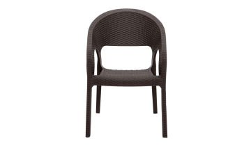 Garden Rattan Sandalye Kahve (4 Adet)