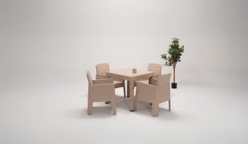 Apex Lüx Cappucino Bahçe Takımı
