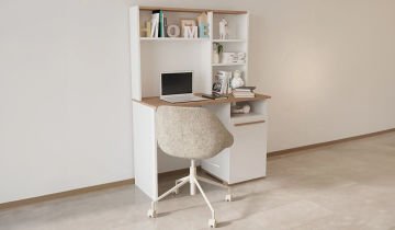 Eva 50x110 Cm Çalışma Masası Bilgisayar Masası Ofis Ders Yemek Masası Beyaz