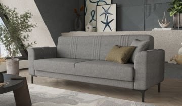 Rio Üçlü Koltuk Gri