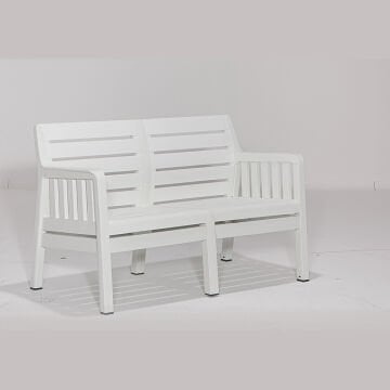 Lara 2+1+1+S Bahçe Oturma Grubu (Mindersiz) - Beyaz