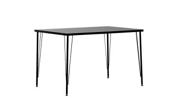 Nero Siyah Masa 75x110 cm Venüs Siyah Sandalye Mutfak Masa Takımı