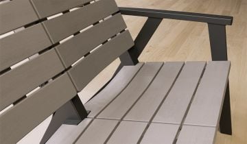 Sera Bahçe Balkon Oturma Grubu 2+1+1 S (Minderli)