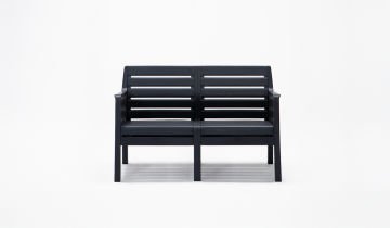 Lara İkili Koltuk Antrasit Mindersiz