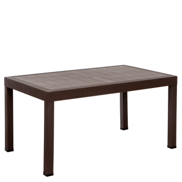 Rattan 90x150 Masa - Kahve