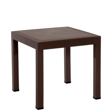 Rattan Kare Masa - Kahve