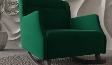 Nepal Sallanır Berjer Tv Koltuğu Dinlenme Koltuğu -Yeşil