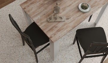 Grande Masa Napolyon Siyah Sandalye (4 Adet)