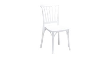 4 Adet Violet Beyaz Sandalye / Balkon-bahçe-mutfak