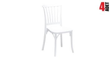 4 Adet Violet Beyaz Sandalye / Balkon-bahçe-mutfak