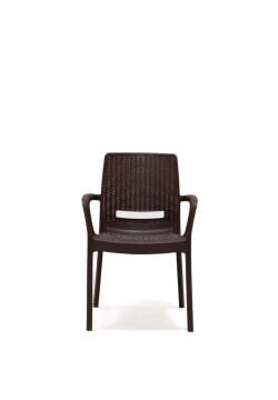 Rattan Lüx Dikdörtgen Kahve Masa Takımı Bahçe&balkon