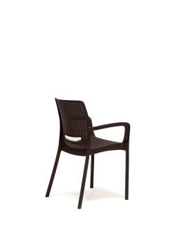 Rattan Lüx Dikdörtgen Kahve Masa Takımı Bahçe&balkon