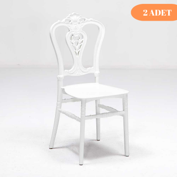2 Adet Carisma Sandalye - Beyaz