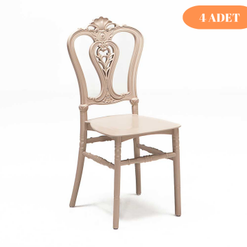4 Adet Carisma Sandalye - Cappucino