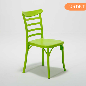 2 Adet Efes Yeşil Sandalye / Balkon-bahçe-mutfak