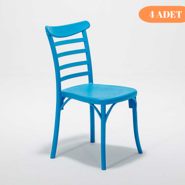 4 Adet Efes Mavi Sandalye / Balkon-bahçe-mutfak