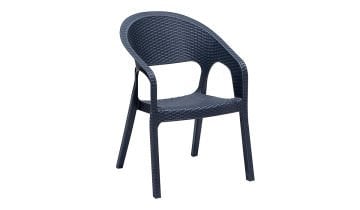 Garden Small Camsız Masa Seti - Antrasit