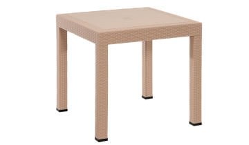 Rattan 4 Kişilik Bahçe Masa Seti - Cappucino