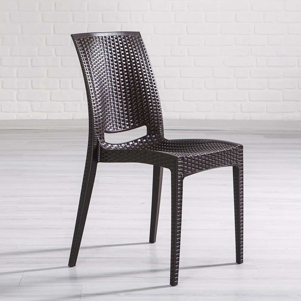 Rattan 4 Kişilik Bahçe Masa Takımı - Kahve