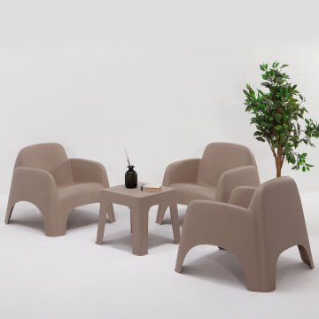 Şile 1+1+1+S Bahçe Oturma Grubu Cappucino Cappucino