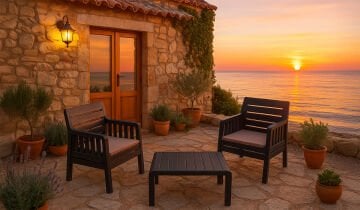 Lara 1+1+S Bahçe Oturma Grubu - Antrasit