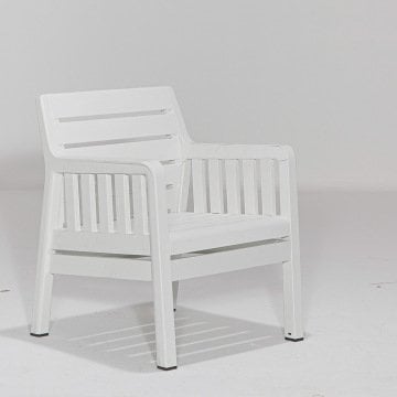 Lara 1+1+S Bahçe Oturma Grubu - Beyaz