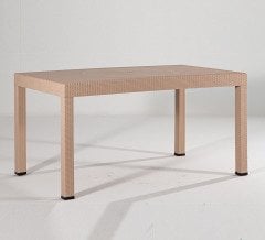 Rattan Large Masa Seti - Cappucino