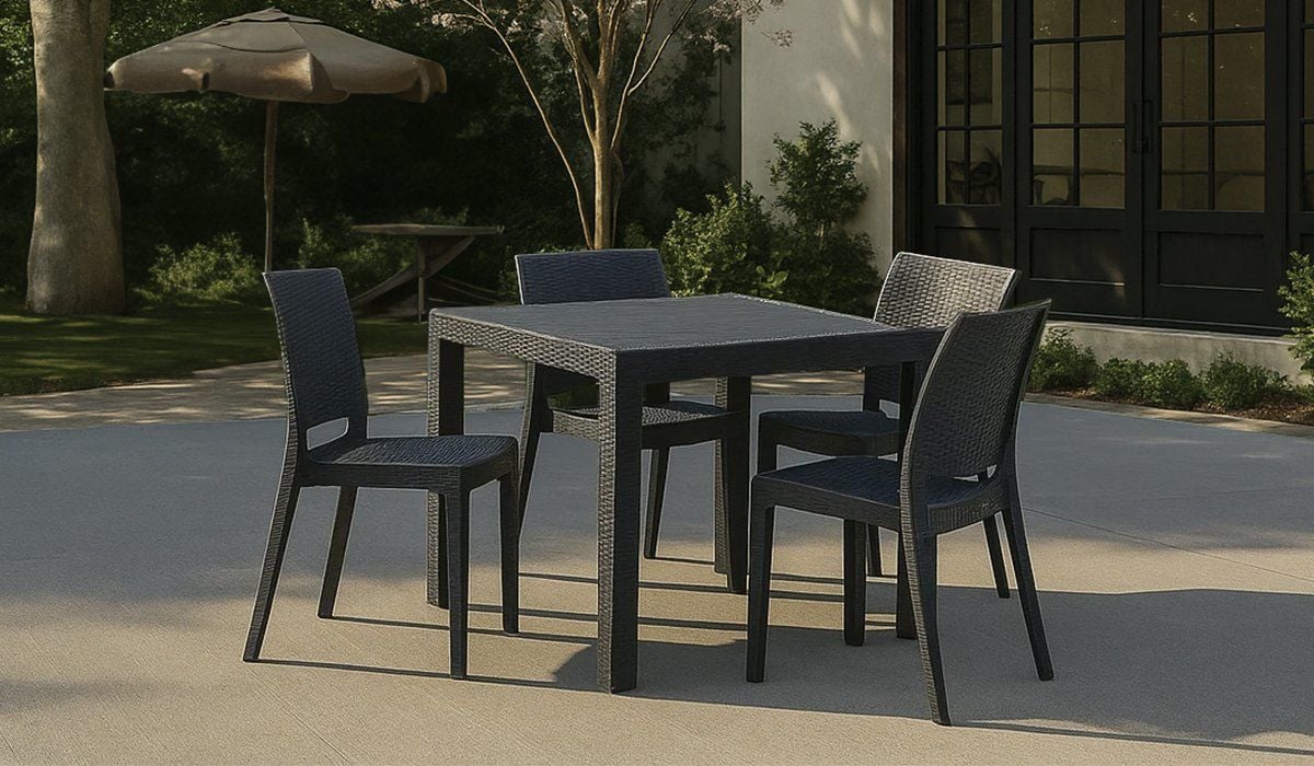 Rattan 80*80 Camsız-Antrasit-Kolsuz