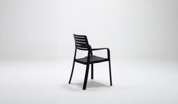 Lucia Antrasit Bahçe Masa Seti  ( 6 Kişilik Kollu Sandalye )