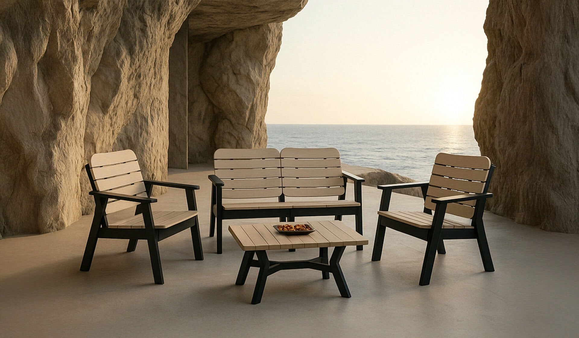 Sera 2+1+1 S Bahçe Balkon Oturma Grubu (Mindersiz)