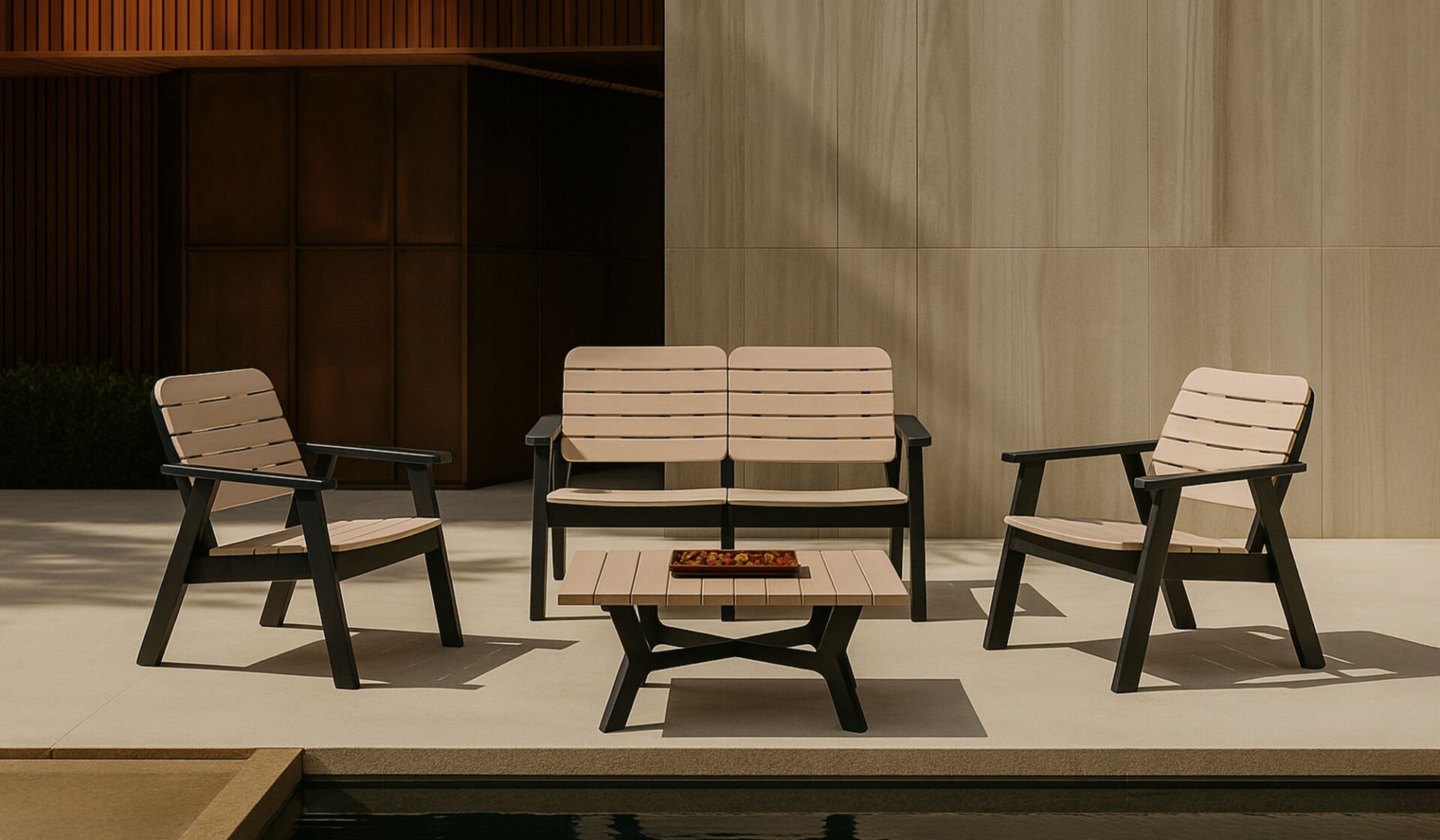 Sera 2+1+1 S Bahçe Balkon Oturma Grubu (Mindersiz)