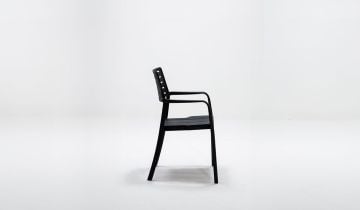 Lucia Antrasit Camlı Bahçe Masa Seti ( 6 Kişilik )