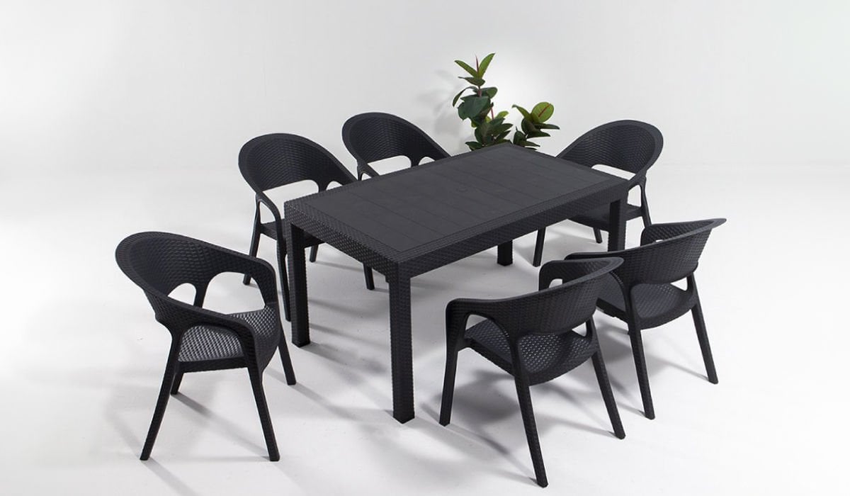 Garden Large Masa Seti - Antrasit