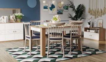 Alvin Masa Sandalye Takımı (6 Kişilik)