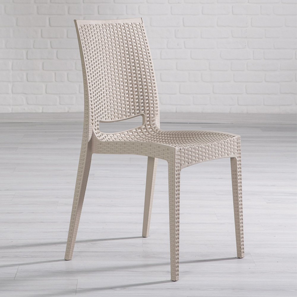 Rattan Large Camlı Masa Seti - Cappucino-Camlı