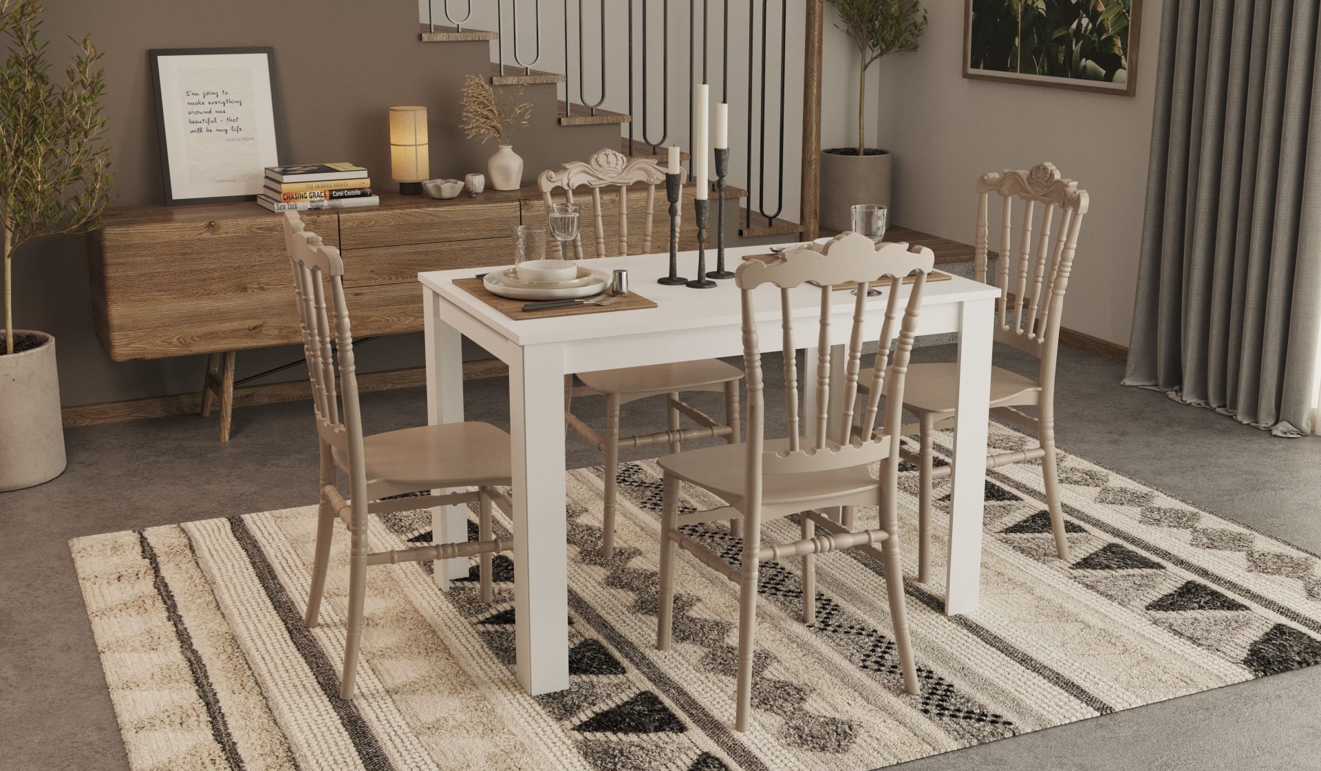 Arda Masa Artemis Sandalye Takımı - Cappucino