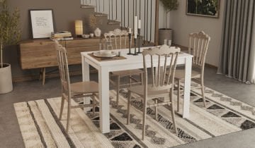 Arda Masa Artemis Sandalye Takımı - Cappucino