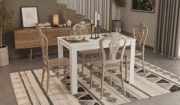 Arda Masa Carisma Sandalye Takımı - Cappucino