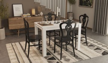 Arda Masa Carisma Sandalye Takımı -Siyah