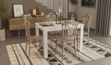 Arda Masa Keops Sandalye Takımı - Cappucino