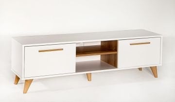 White TV Ünitesi - Beyaz